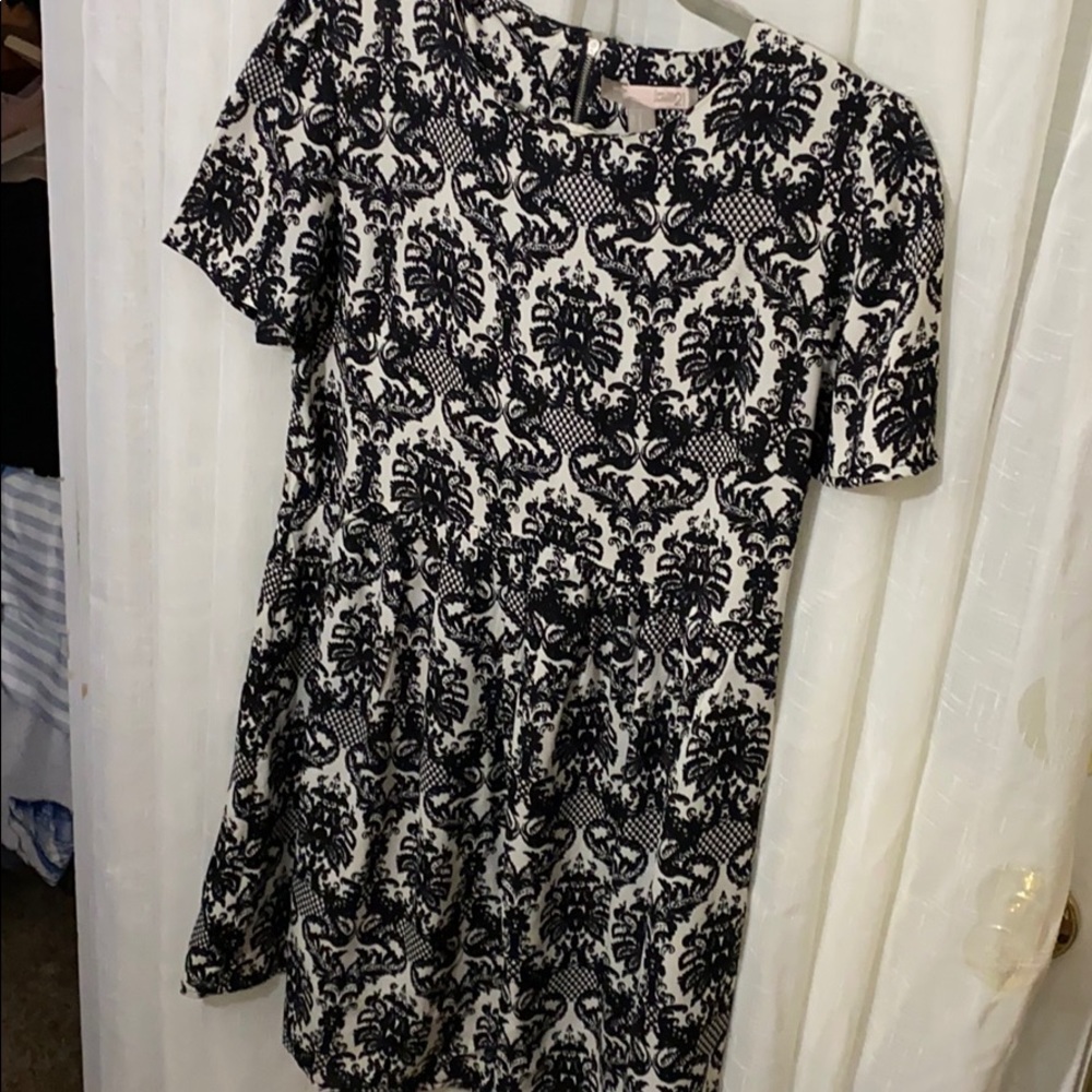 Black and white dress